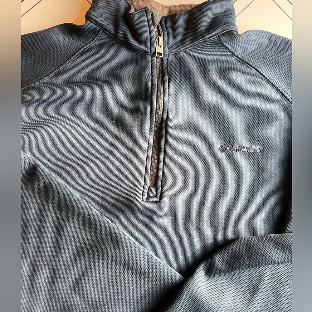 Columbia 1/4 zip fleece navy pullover Men’s Size: XXL